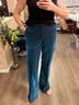 C. Wonder 100% Nylon 100% Polyester Solid Teal Velour Pants Size 6 - photo 8