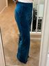 C. Wonder 100% Nylon 100% Polyester Solid Teal Velour Pants Size 6 - photo 9