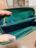 Tory Burch 100% Leather Solid Green Leather Belt One size - photo 3
