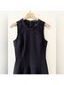 Madewell Solid Black Casual Dress Size 2 - photo 4