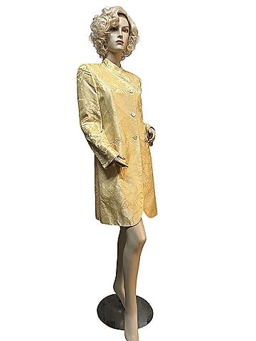 J. Peterman Silk Damask Cutaway Jacket Coat (view 2)