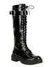 Gianni Bini 100% Patent Leather Black Boots Size 10 - photo 1