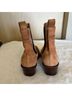FRAME 100% Leather Solid Tan Ankle Boots Size EU 38 - photo 7