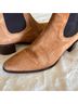 FRAME 100% Leather Solid Tan Ankle Boots Size EU 38 - photo 3