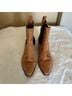 FRAME 100% Leather Solid Tan Ankle Boots Size EU 38 - photo 6