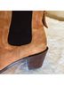 FRAME 100% Leather Solid Tan Ankle Boots Size EU 38 - photo 13