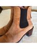FRAME 100% Leather Solid Tan Ankle Boots Size EU 38 - photo 12
