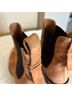 FRAME 100% Leather Solid Tan Ankle Boots Size EU 38 - photo 8