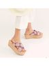 Free People Purple Tan Sandals Size 6 1/2 - photo 8
