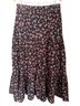 Oliphant 100% Cotton Leopard Print Black Pink Blue Brown Casual Skirt Size L - photo 2