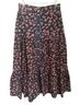 Oliphant 100% Cotton Leopard Print Black Pink Blue Brown Casual Skirt Size L - photo 1