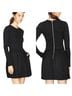 Aritzia Solid Black Gray Casual Dress Size 2 - photo 6