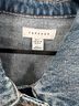 Topshop 100% Cotton Blue Denim Jacket Size 6 - photo 3