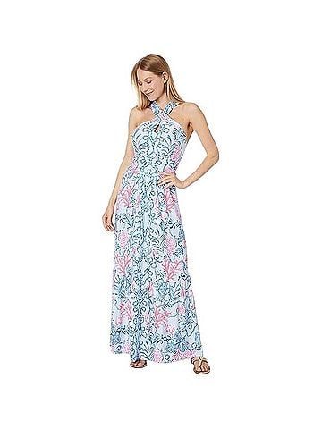 Lilly Pulitzer Montecito Halter Maxi Dress Casual Dress (view 1)