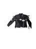 Unik Purple Rose Fringe Moto Leather Jacket - photo 9