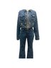 Baby Phat Floral Blue Jeans Size 3 - photo 1