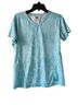 REI Floral Blue Short Sleeve Blouse Size L - photo 1