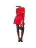 Mi ami 100% Polyester Floral Red Cocktail Dress Size XS - photo 1