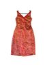 Tocca 100% Silk 100% Silk Paisley Red Gold Cocktail Dress Size 4 - photo 1