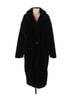 Zara Solid Black Coat Size S - photo 1