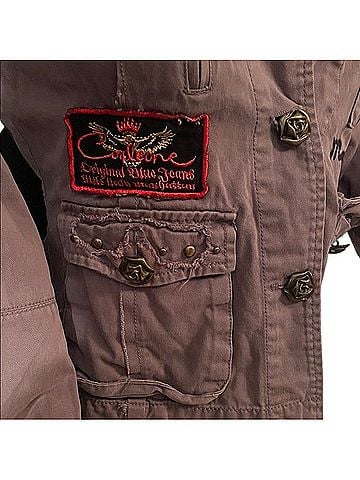 Aziz Embroidered Utility Jacket Jacket (view 2)