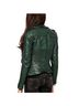 Muubaa 100% Leather Green Jacket Size 2 - photo 2
