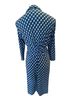 Nine West Print Blue White Cocktail Dress Size 12 - photo 2
