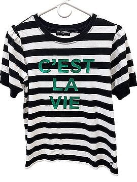 Karl Lagerfeld Paris Short Sleeve Blouse (view 1)