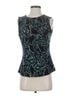 Calvin Klein Floral Black Green White Sleeveless Blouse Size S - photo 1