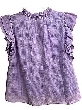Lucchese Lavender Ruffle Sleeve V-Neck Camisole Tank Top (view 2)