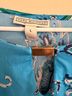 Dana Buchman Floral Blue Long Sleeve Blouse Size L - photo 4