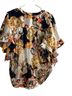 Chico's 100% Polyester Floral Multi Color Short Sleeve Blouse Size 12 - photo 2