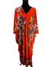 Saachi Floral Multi Color Red Casual Dress One size - photo 1