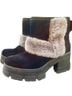 Ugg 100% Suede Black Brown Boots Size 8 1/2 - photo 1