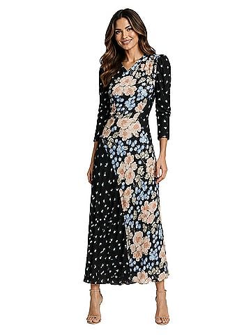 Rebecca Taylor Silk Blend Cocktail Dress (view 1)