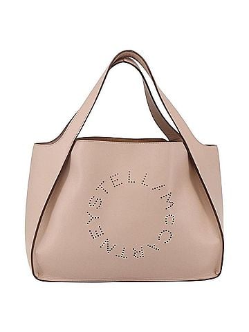 Stella McCartney Alter Tote Perforated Faux Leather Beige Synthetic Tote Bag Bag (view 1)