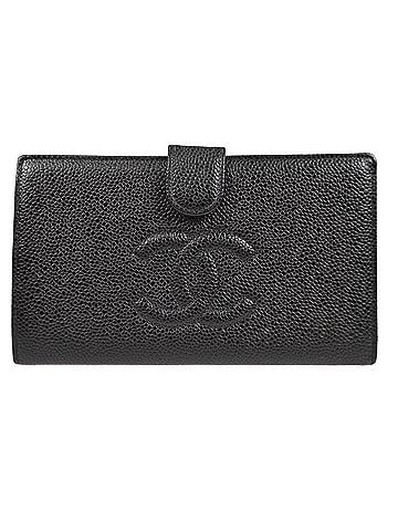 Chanel Timeless Cc French Caviar Black Leather Wallets Accessory (view 1)