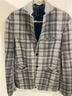 Zara Plaid Blue Gray Jacket Size M - photo 5