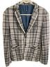 Zara Plaid Blue Gray Jacket Size M - photo 1