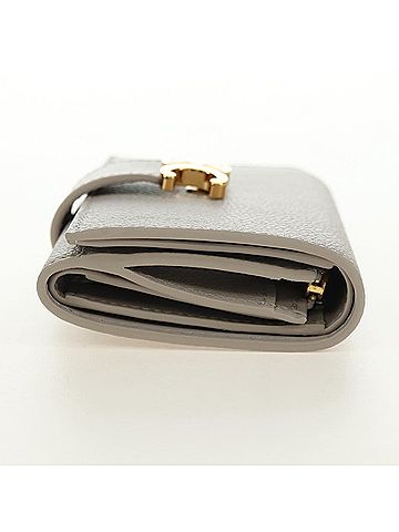 Céline Triomphe Trifold Leather Beige Leather Wallets Accessory (view 2)