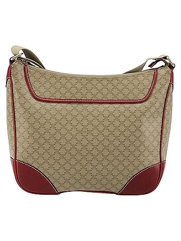 Céline Macadam Shoulder Pvc Leather Beige Canvas Shoulder Bag Bag (view 1)