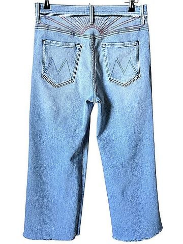 Mother The Sunburst Roller Ankle Fray Jeans (view 2)