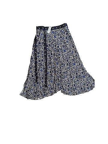 Velvet flowy skirt with cut on the side or back and front depending on how you wear it. Casual Skirt (view 2)