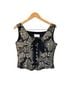 Cache Floral Black Gold Tank Top Size M - photo 1