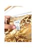 Cache 100% Silk Animal Print Gold Brown Tan Cocktail Dress Size 10 - photo 3