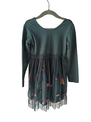 Hanna Andersson Disney Tulle Embroidered Skater Dress Casual Dress (view 1)