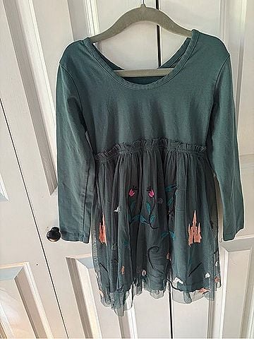 Hanna Andersson Disney Tulle Embroidered Skater Dress Casual Dress (view 2)