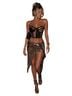 Cache Leopard Print Brown Black Tank Top Size S - photo 4