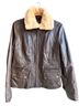 A.n.a 100% Lambskin Brown Leather Jacket Size L - photo 2