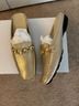 Stuart Weitzman Gold Mule/Clog Size 8 1/2 - photo 4